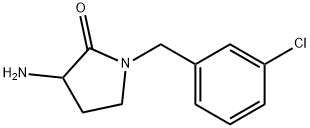 3-氨基-1-(3-氯苄基)吡咯烷-2-酮 结构式
