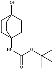 tert-butyl N-{4-hydroxybicyclo[2.2.2]octan-1-yl}carbamate 结构式