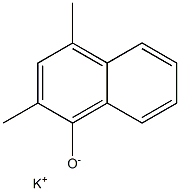 1-Naphthalenol, 2,4-dimethyl-, potassium salt 结构式