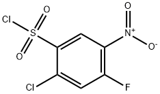 2-氯-4-氟-5-硝基苯-1-磺酰氯 结构式