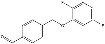 4-((2,5-二氟苯氧基)甲基)苯甲醛 结构式