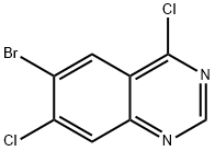 6-溴-4,7-二氯喹唑啉 结构式