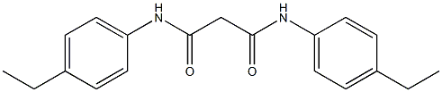 N,N'-bis(4-ethylphenyl)propanediamide 结构式