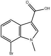 7-bromo-1-methyl-1H-indole-3-carboxylic acid 结构式
