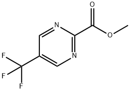 5-三氟甲基-2-嘧啶甲酸甲酯 结构式