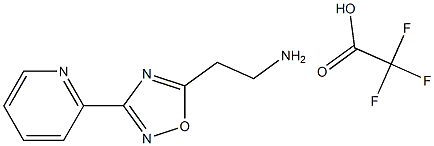 2-(3-(吡啶-2-基)-1,2,4-噁二唑-5-基)乙-1-胺2,2,2-三氟乙烷酸酯 结构式