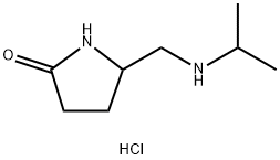 5-((异丙基氨基)甲基)吡咯烷-2-酮盐酸盐 结构式