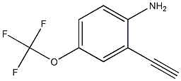 2-乙炔基-4-(三氟甲氧基)苯胺 结构式