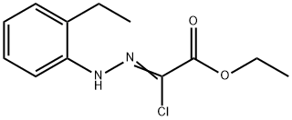 ethyl (2Z)-2-chloro-2-[2-(2-ethylphenyl)hydrazin-1-ylidene]acetate 结构式