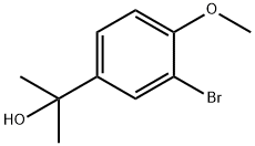 2-(3-溴-4-甲氧基苯基)丙醇 结构式