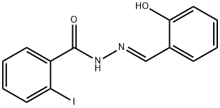 N'-(2-hydroxybenzylidene)-2-iodobenzohydrazide 结构式