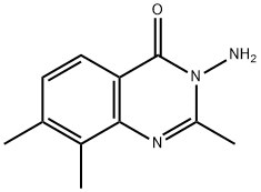 3-氨基-2,7,8-三甲基喹唑啉-4(3H)-酮 结构式