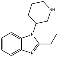 2-Ethyl-1-piperidin-3-yl-1H-benzoimidazole 结构式