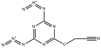 Acetonitrile,2-[(4,6-diazido-1,3,5-triazin-2-yl)oxy]- 结构式