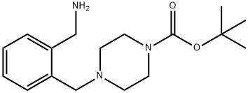 tert-butyl 4-(2-(aminomethyl)benzyl)piperazine-1-carboxylate 结构式