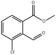 3-氯-2-甲酰基苯甲酸甲酯 结构式