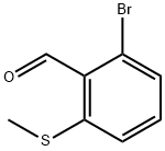 2-溴-6-(甲硫基)苯甲醛 结构式