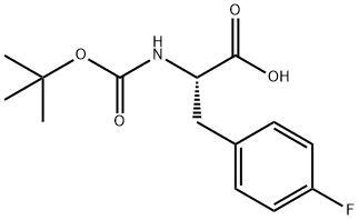 BOC-DL-4-氟苯丙氨酸 结构式