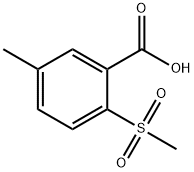 5-甲基-2-(甲磺酰基)苯甲酸 结构式