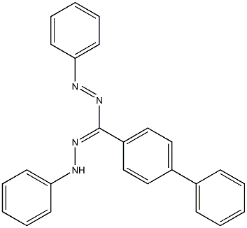 Diazene, [[1,1'-biphenyl]-4-yl(phenylhydrazono)methyl]phenyl- 结构式