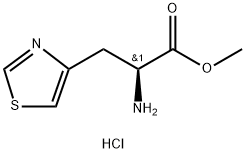 L-4-噻唑基丙氨酸甲酯二盐酸盐 结构式