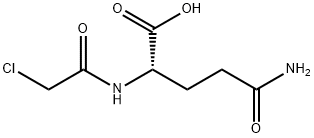 (2-氯乙酰基)-L-谷氨酰胺 结构式