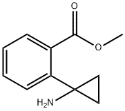 2-(1-氨基环丙基)苯甲酸甲酯 结构式