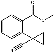 2-(1-氰基环丙基)苯甲酸甲酯 结构式