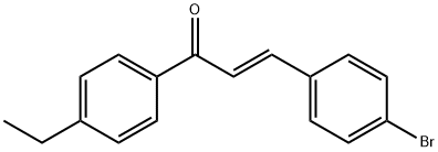 (2E)-3-(4-bromophenyl)-1-(4-ethylphenyl)prop-2-en-1-one 结构式