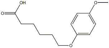 Hexanoic acid, 6-(4-methoxyphenoxy)- 结构式