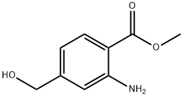 2-氨基-4-羟甲基苯甲酸甲酯 结构式