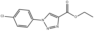 ethyl 1-(4-chlorophenyl)-1H-1,2,3-triazole-4-carboxylate 结构式