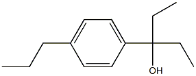 3-(4-propylphenyl)pentan-3-ol 结构式