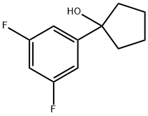 1-(3,5-二氟苯基)环戊烷-1-OL 结构式