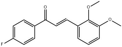 (2E)-3-(2,3-dimethoxyphenyl)-1-(4-fluorophenyl)prop-2-en-1-one 结构式