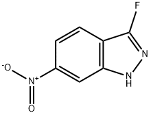 3-氟-6-硝基-1H-吲唑 结构式