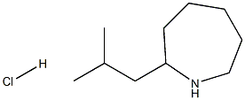 2-(2-methylpropyl)azepane:hydrochloride 结构式