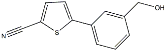 5-[3-(羟甲基)苯基]噻吩-2-腈 结构式