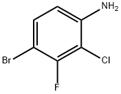 4-溴-2-氯-3-氟苯胺 结构式