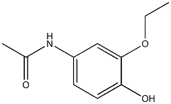 Acetamide, N-(3-ethoxy-4-hydroxyphenyl)- 结构式