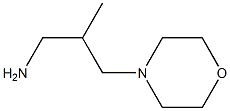 2-methyl-3-(morpholin-4-yl)propan-1-amine 结构式