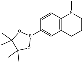 1-methyl-6-(4,4,5,5-tetramethyl-1,3,2-dioxaborolan-2-yl)-1,2,3,4-tetrahydroquinoline 结构式