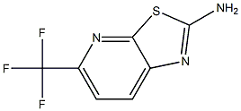 5-(trifluoromethyl)-[1,3]thiazolo[5,4-b]pyridin-2-amine 结构式