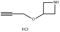 3-(prop-2-yn-1-yloxy)azetidine hydrochloride 结构式