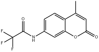 2,2,2-trifluoro-N-(4-methyl-2-oxo-2H-chromen-7-yl)acetamide 结构式