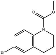 6-Bromo-3,4-dihydro-2H-quinoline-1-carboxylic acid methyl ester 结构式