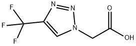 2-(4-(TRIFLUOROMETHYL)-1H-1,2,3-TRIAZOL-1-YL)ACETIC ACID 结构式