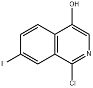 1-CHLORO-7-FLUOROISOQUINOLIN-4-OL 结构式