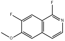 1,7-DIFLUORO-6-METHOXYISOQUINOLINE 结构式