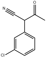 2-(3-氯苯基)-3-氧代丁腈 结构式